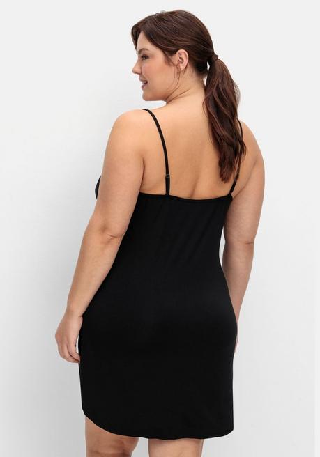 sheego Unterkleid mit verstellbaren Trägern - schwarz sheego Sonderangebote