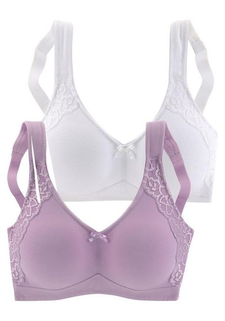PETITE FLEUR Soft-BH - lila+weiß sheego VIP-Rabatte