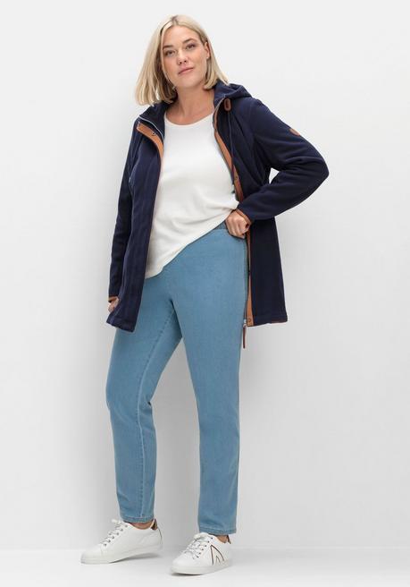 sheego Schmale Jeans mit Stretchbund, ohne Taschen - light blue Denim sheego Sonderangebot der Fabrik