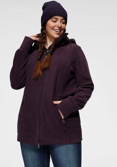 Polarino Fleecejacke - aubergine sheego Super Rabatt