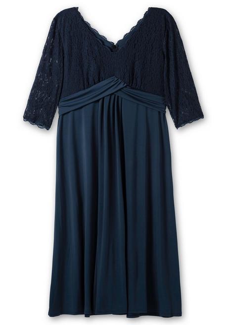sheego Abendkleid mit Oberteil aus floraler Spitze - nachtblau sheego Black Friday Preise