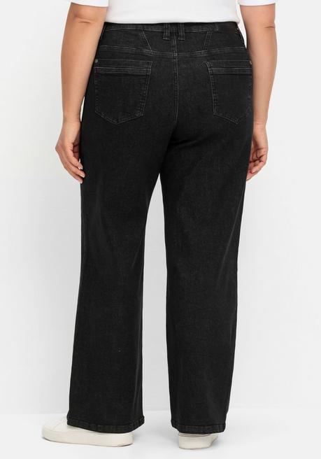 sheego Weite Jeans in Curvy-Schnitt ELLA - black Denim sheego zollfrei