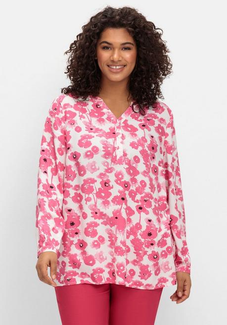 sheego Tunika mit floralem Alloverprint - magenta gemustert sheego Meist gekauft