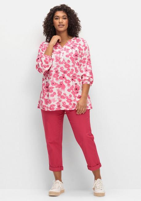 sheego Tunika mit floralem Alloverprint - magenta gemustert sheego Meist gekauft