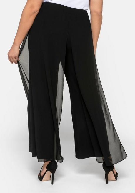 sheego Weite Hose im Lagenlook - schwarz sheego Blitzverkäufe