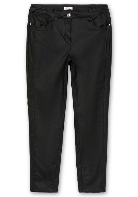 sheego Schmale beschichtete Thermohose, innen angeraut - schwarz sheego Günstig kaufen