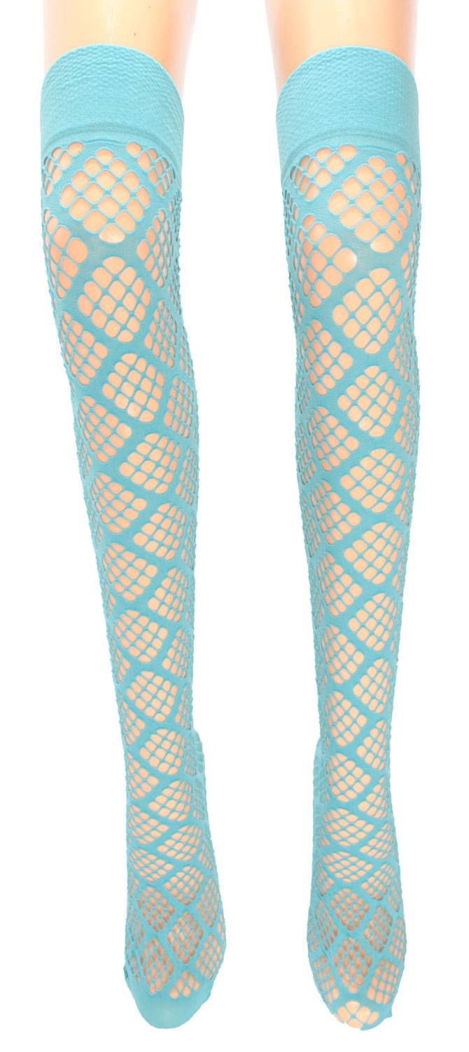 Shimasocks Damen Netz Overknee Strümpfe Rabatt