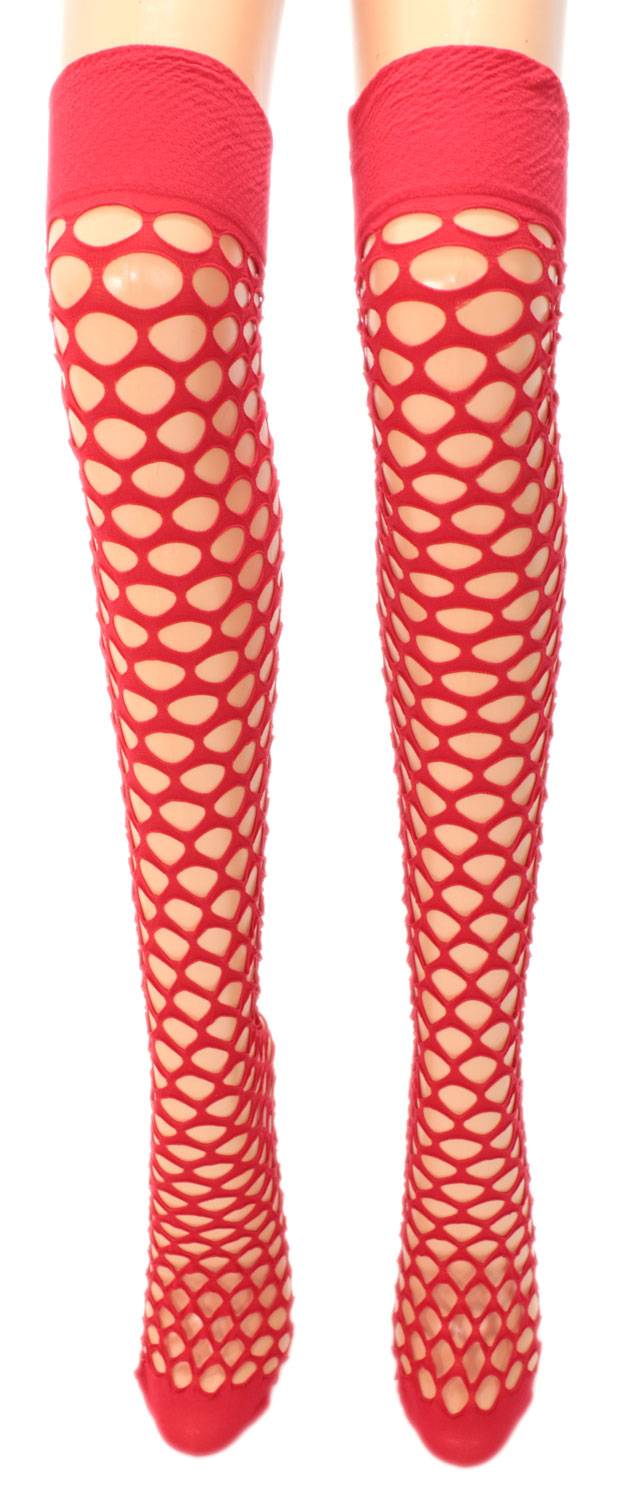 Shimasocks Damen Netz Overknee Strümpfe Versandkostenfrei