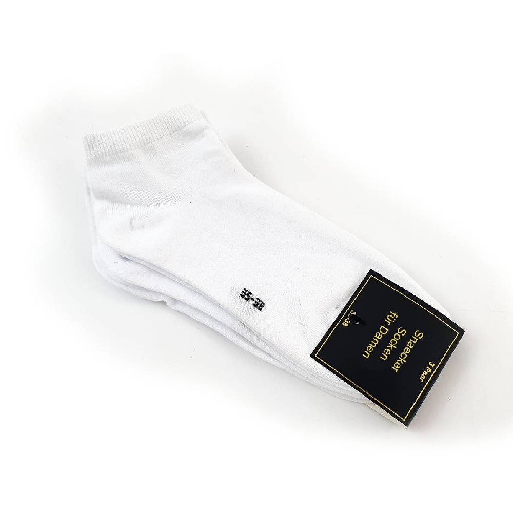 Shimasocks Sneacker Socken für Damen weiß schwarz 3er Pack Günstiger Verkauf