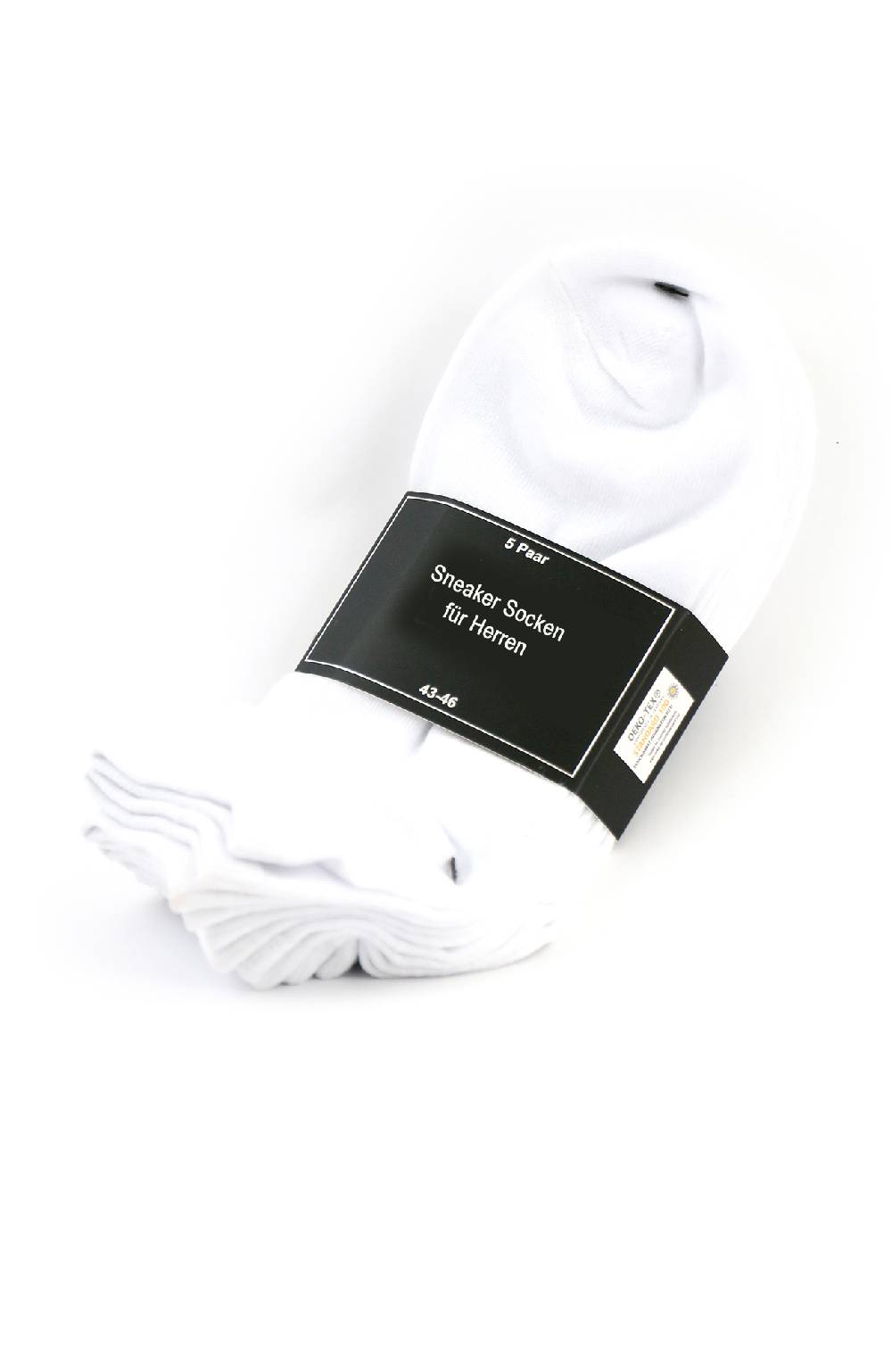 Shimasocks Sneacker Socken für Herren, weiß schwarz 5er Pack
