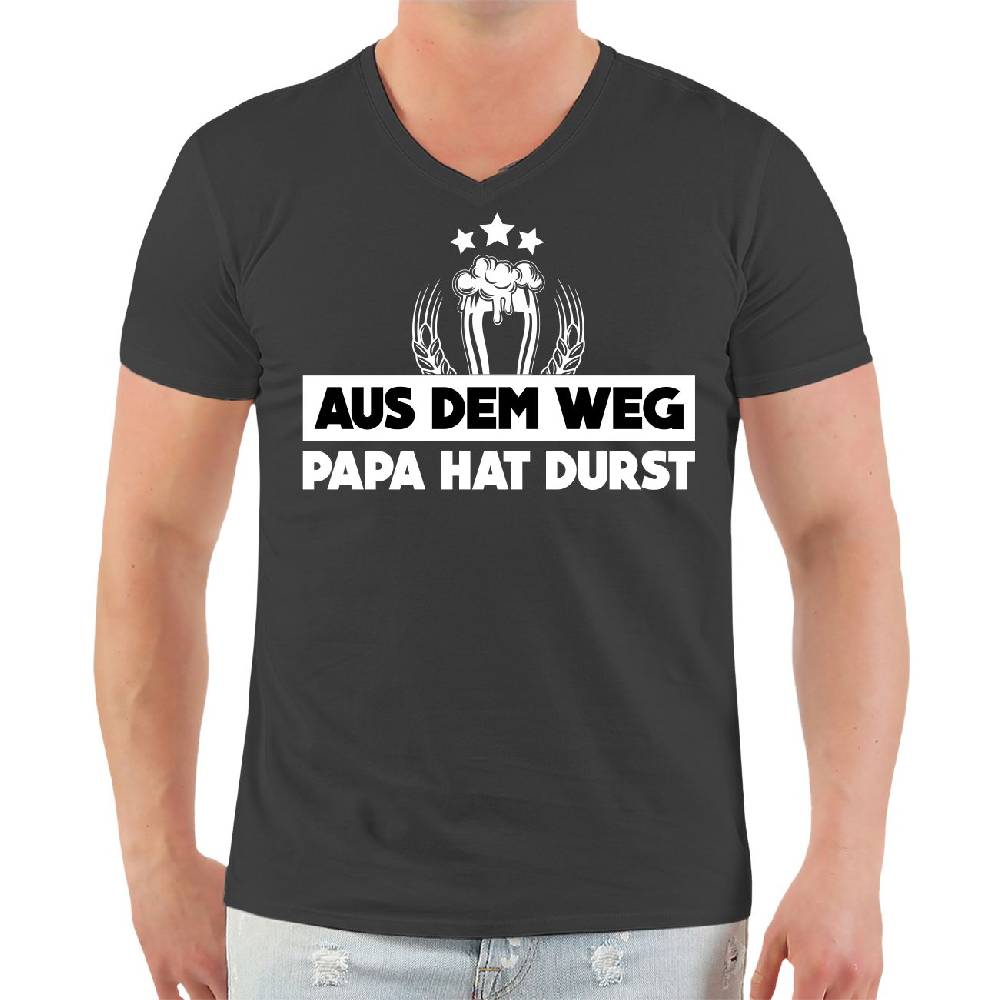 Spass Kostet Herren VNECK TShirt Aus dem Weg PAPA HAT DURST Black Friday Preise