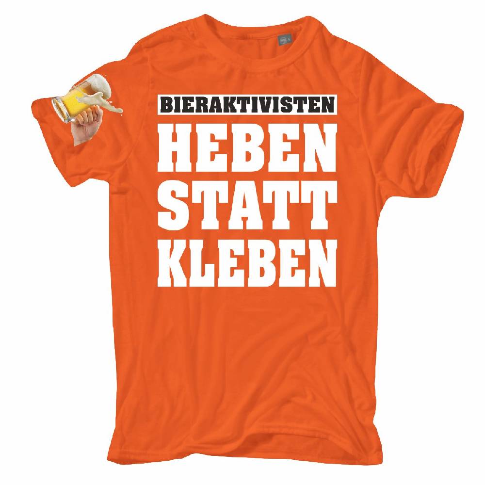 Spass Kostet Übergrößen Männer T-Shirt Bieraktivisten Heben statt Kleben 3XL bis 8XL Hotsell
