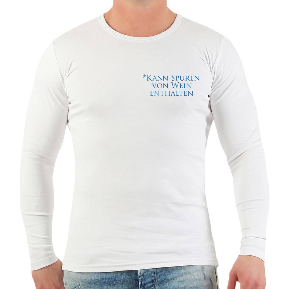 Spass Kostet Männer Longsleeve Kann Spuren von Wein enthalten Online