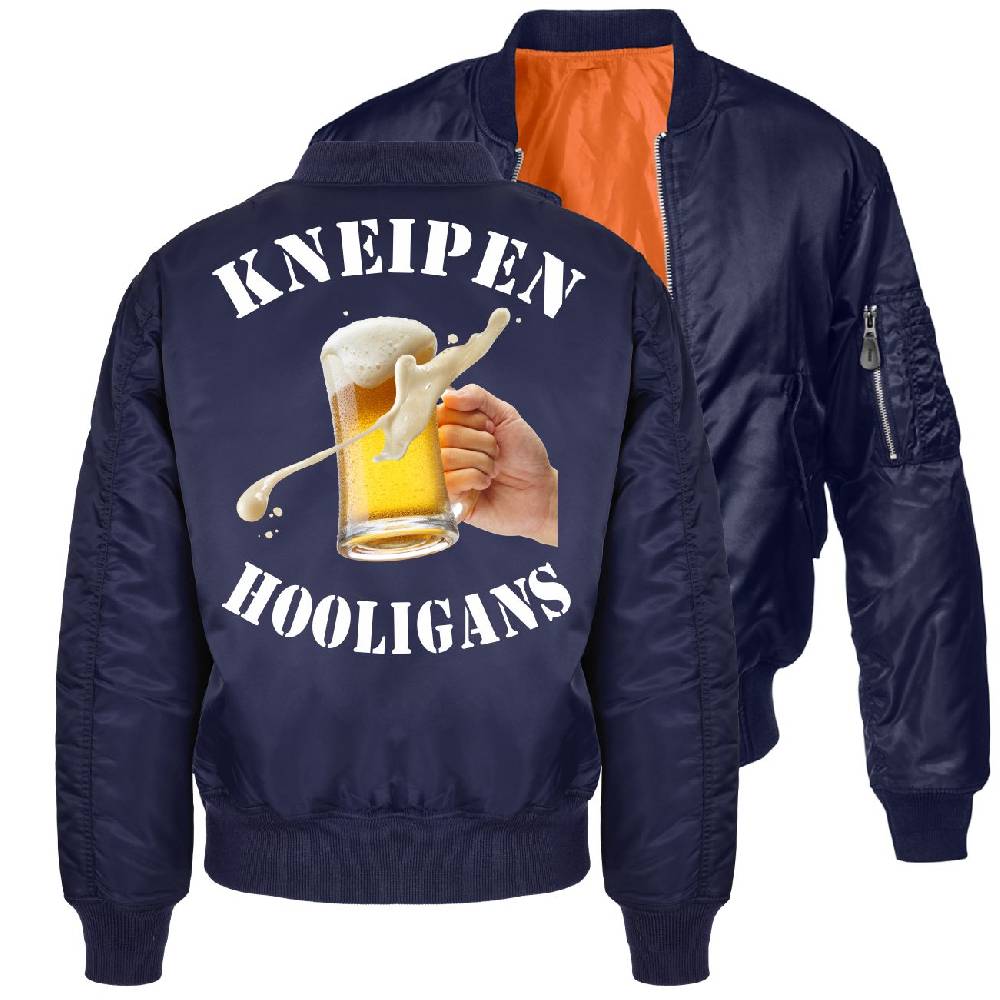 Spass Kostet Bomberjacke Pilotenjacke KNEIPEN HOOLIGANS Größe S bis 7XL Online Outlet