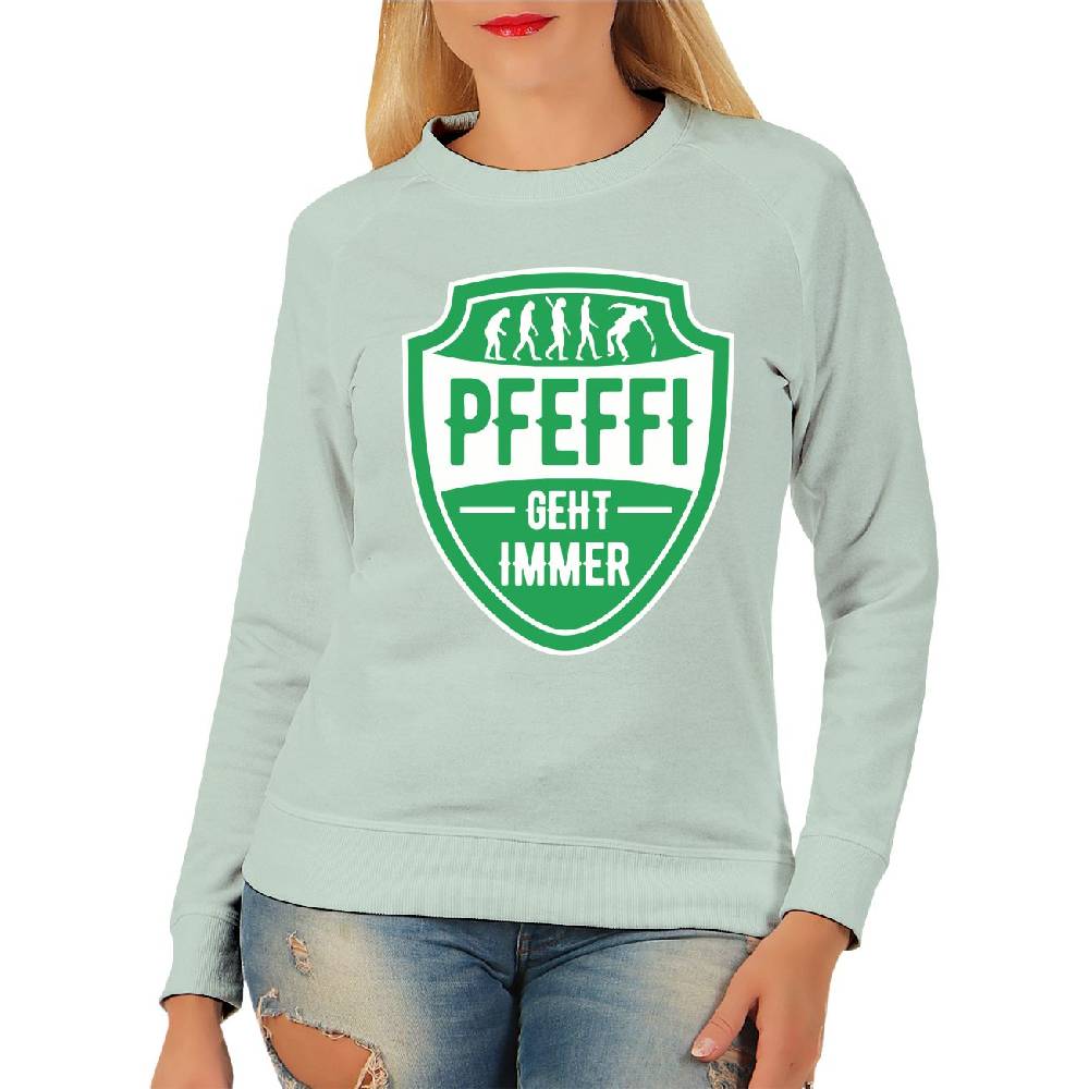 Spass Kostet Damen Pullover Sweatshirt Pfefferminz geht immer Verkauf