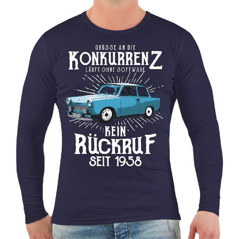 Spass Kostet Männer Longsleeve DDR Grüße an die Konkurrenz KEIN RÜCKRUF Bis zu 65% Rabatt