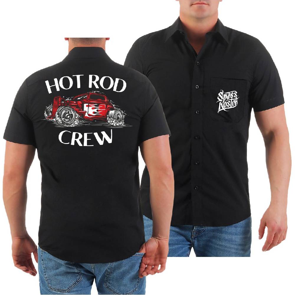 Spass Kostet Herren Hemd Kurzarm Hot Rod Crew Tägliche Deals