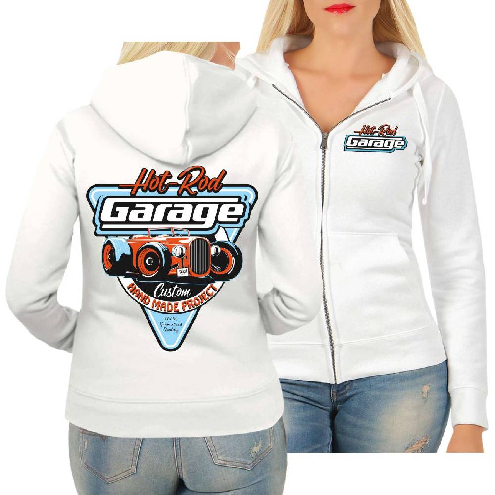 Spass Kostet Frauen Kapujacke Hot rod Garage Handmade Custom zollfrei
