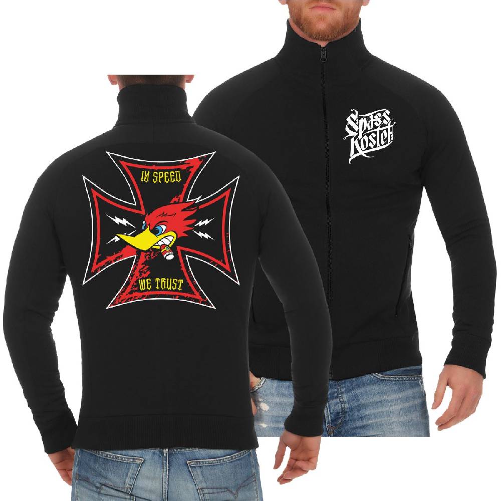 Spass Kostet Männer Sweatjacke Racing Team In Speed we trust Cyber Monday
