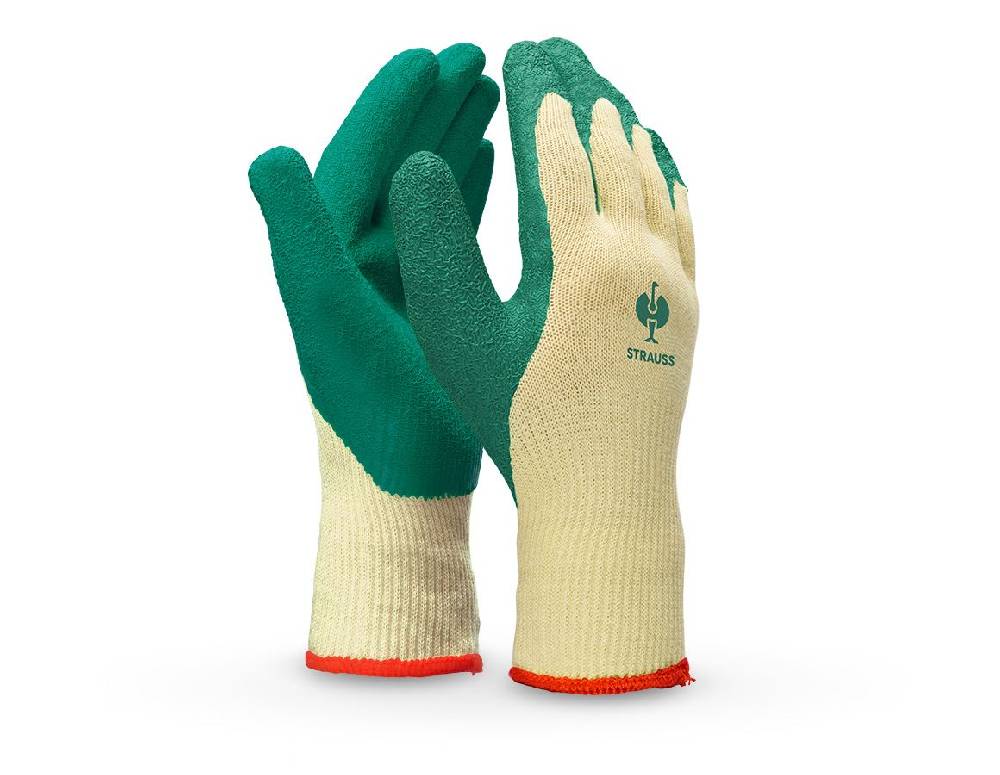 Strauss Latex-Strickhandschuhe Super Grip Outlet