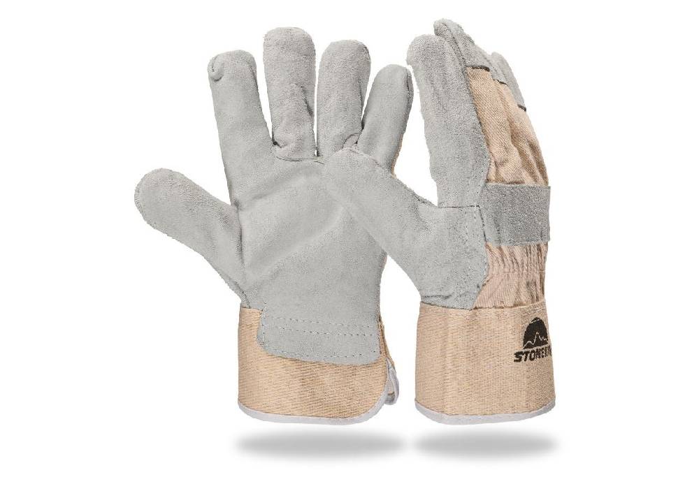 Strauss Kernspaltleder-Handschuhe Neueste Stile