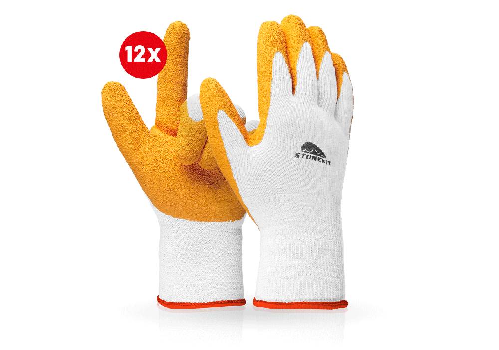Strauss Latex-Strickhandschuhe Eco-Grip II, 12er Pack Nur für heute