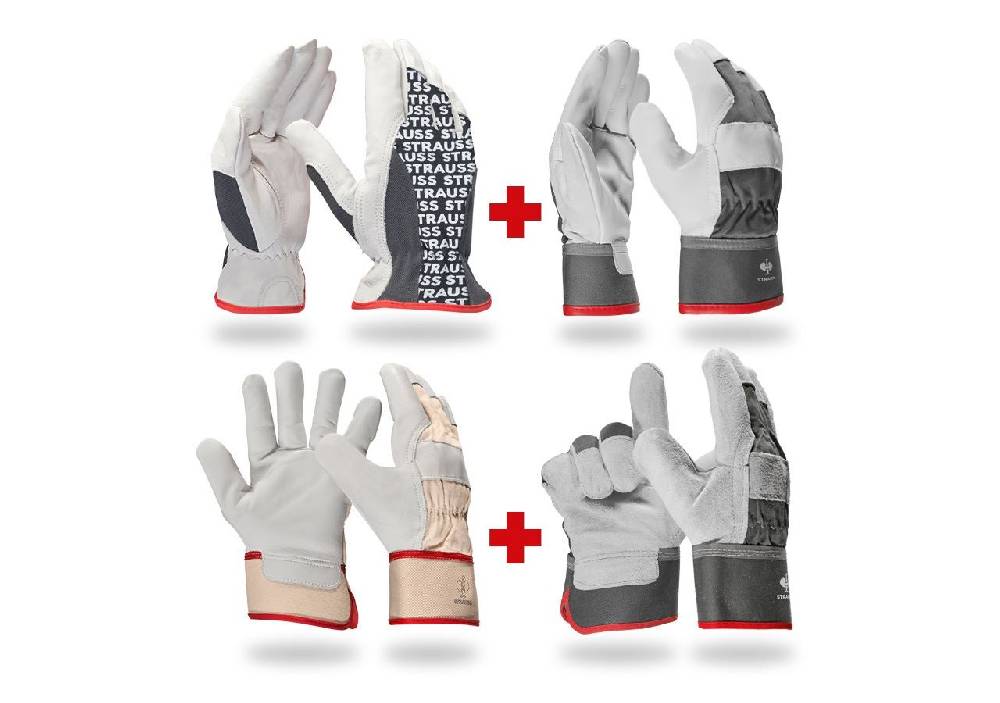 Strauss Handschuh- Profi Set Leder Black Friday Preise