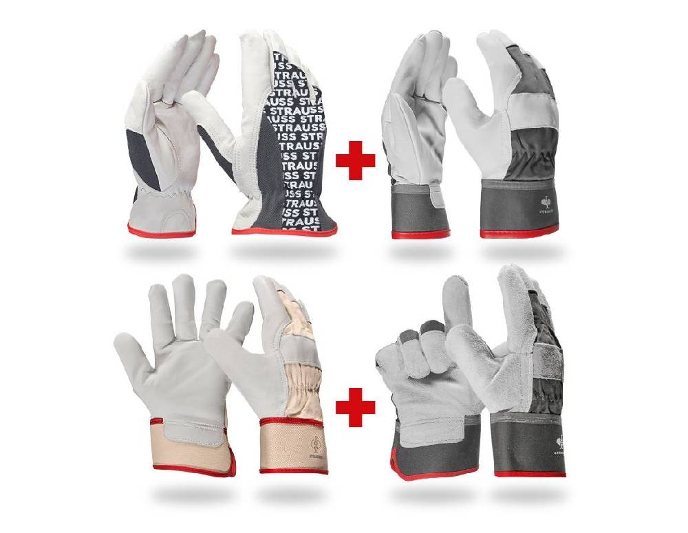 Strauss Handschuh- Profi Set Leder Black Friday Preise