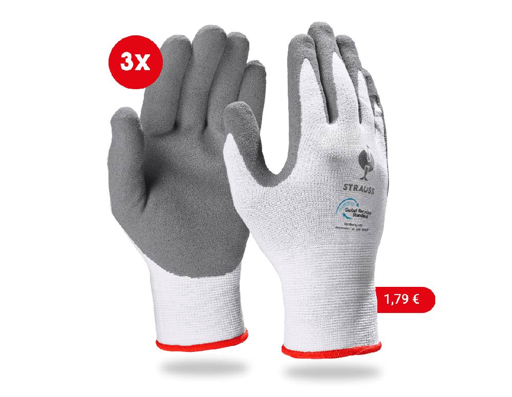Strauss e.s. Nitrilschaum-Handschuhe recycled, 3 Paar Speichern exportieren