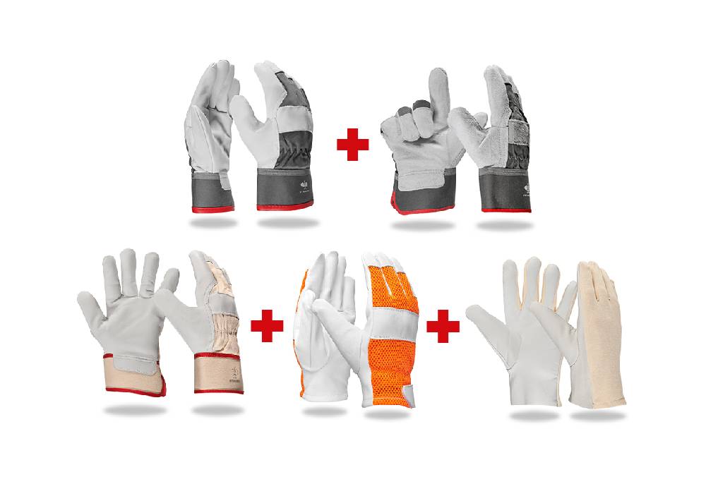Strauss Handschuh-Profi-Set Leder II Fabrikverkauf