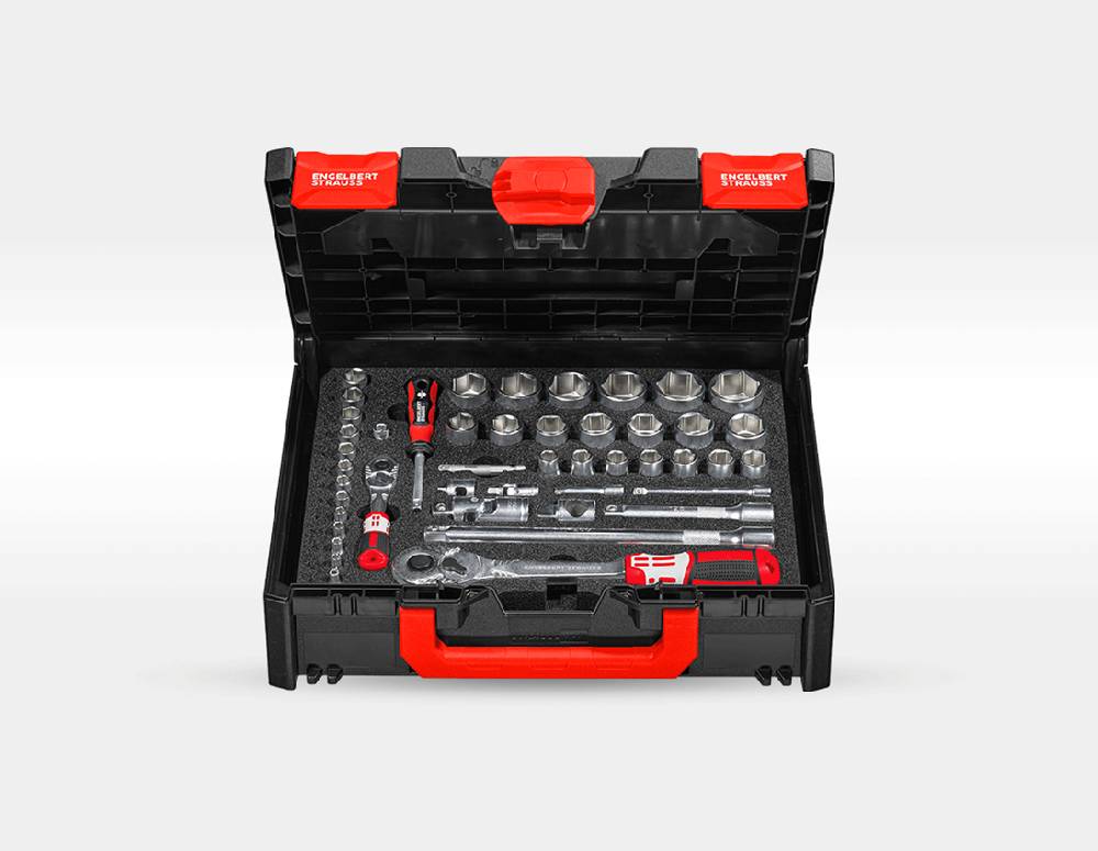 Strauss STRAUSSbox Werkzeug-Set Allround pro 1/4" + 1/2" Begrenztes Angebot