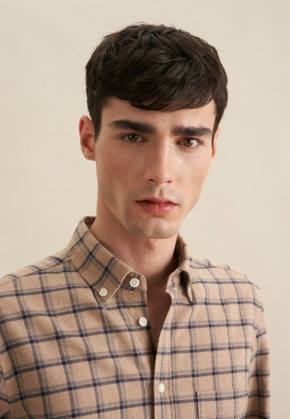 Studio Seidensticker Flanell Casual Hemd in Slim mit Button-Down-Kragen Muttertagsangebot