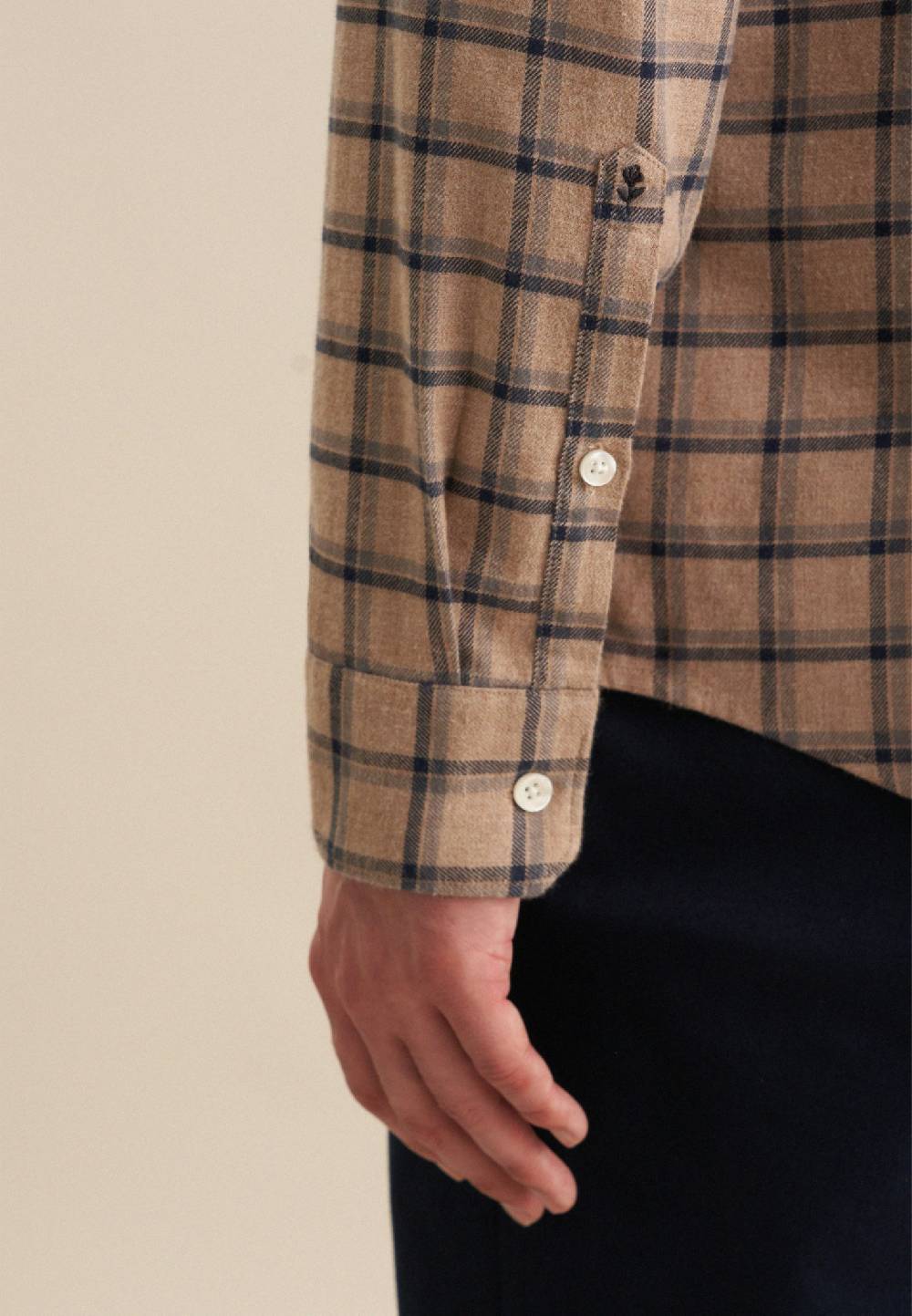 Studio Seidensticker Flanell Casual Hemd in Slim mit Button-Down-Kragen Muttertagsangebot