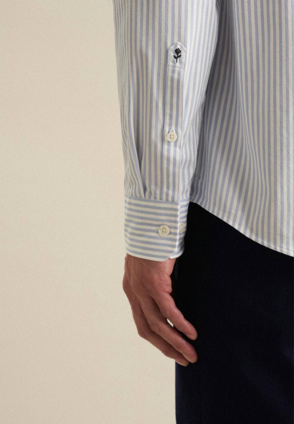 Studio Seidensticker Twill Casual Hemd in Regular mit Button-Down-Kragen Valentinstagsangebot