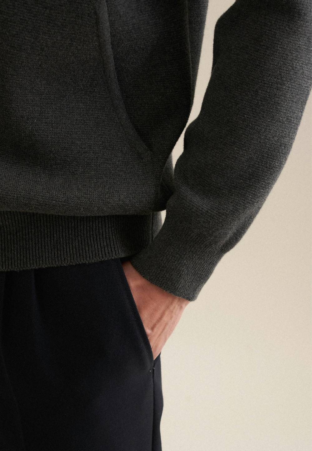 Studio Seidensticker Stehkragen Strick-Jacke Regular 100% Baumwolle Nur für heute