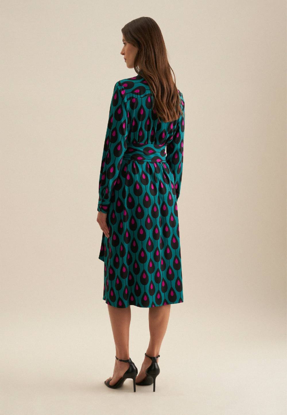 Studio Seidensticker Twill Midi Kleid Zeitlich begrenztes Angebot