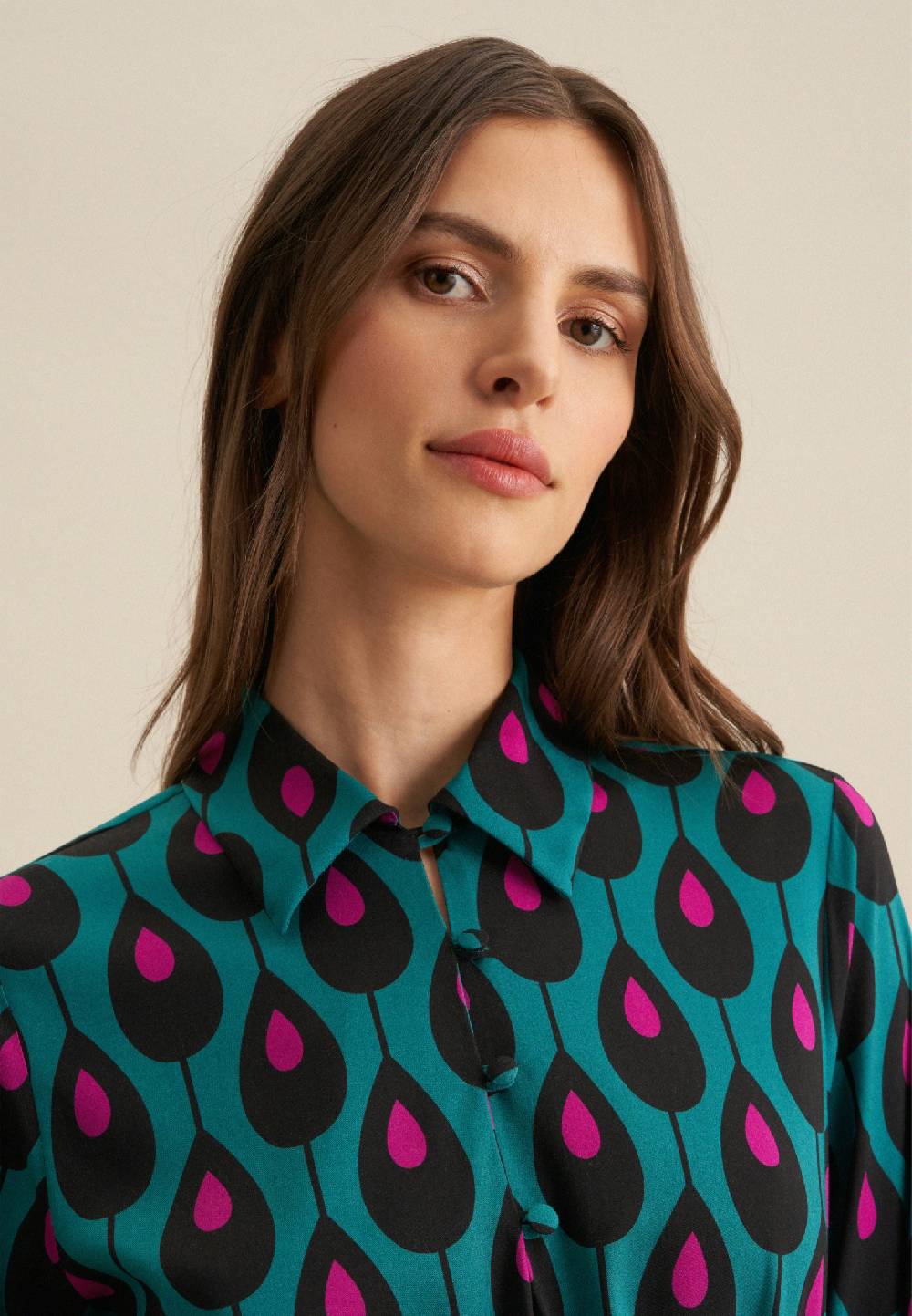 Studio Seidensticker Twill Midi Kleid Zeitlich begrenztes Angebot