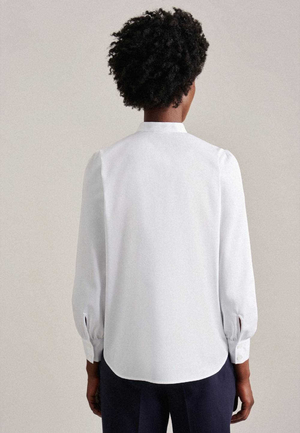 Studio Seidensticker Satin Stehkragenbluse 50% Rabatt für begrenzte Zeit