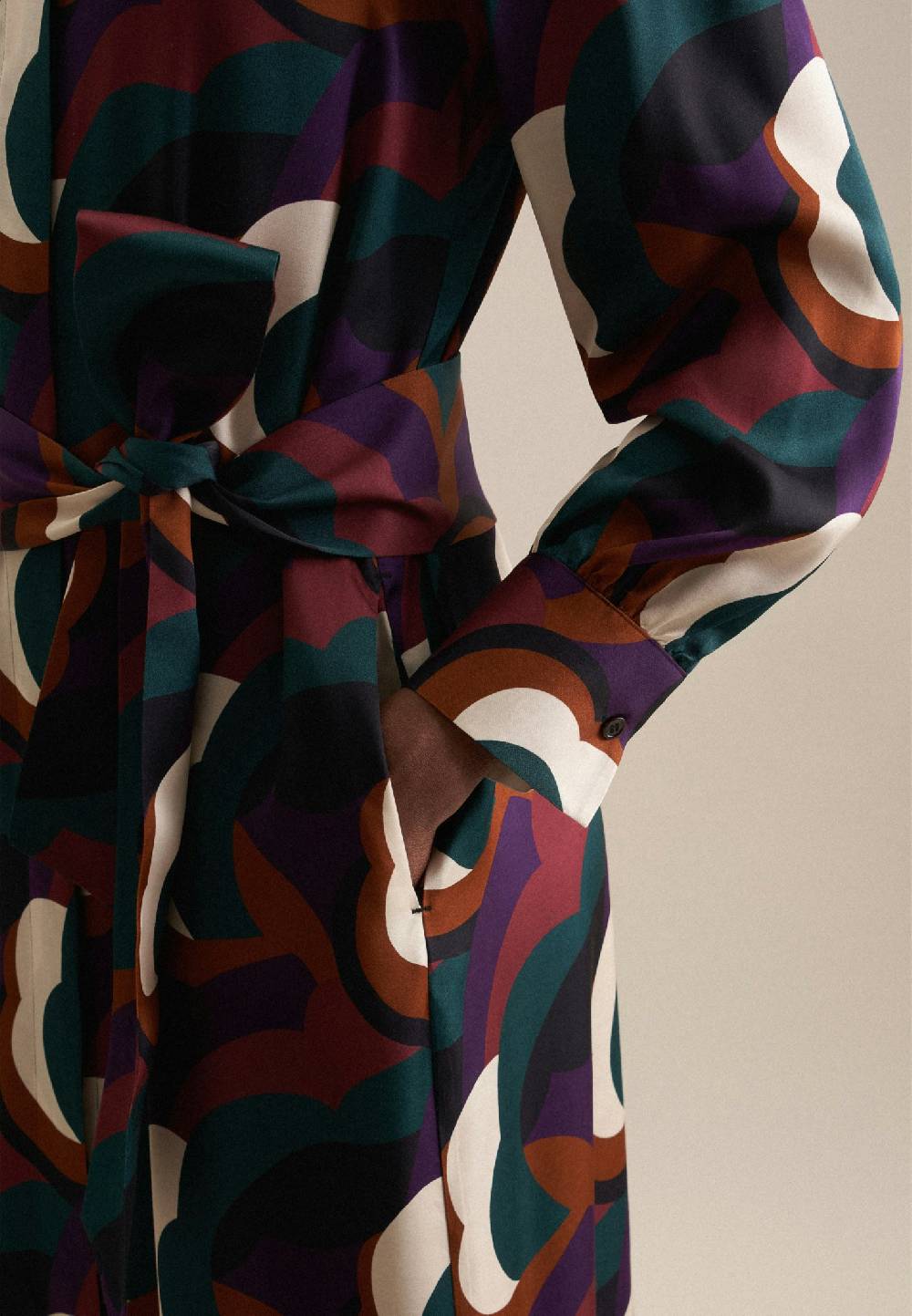Studio Seidensticker Satin Midi Kleid Online Shopping