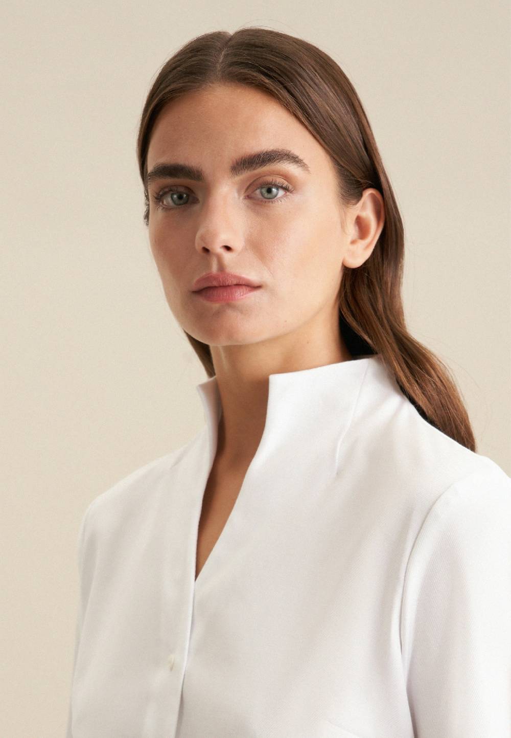 Studio Seidensticker Twill Kelchkragenbluse Bis zu 50% Rabatt