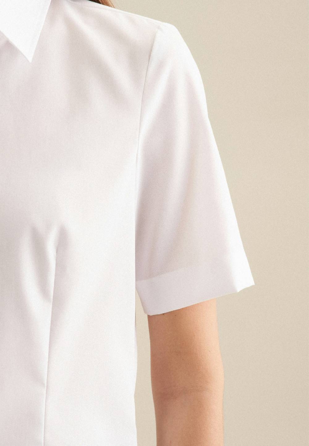 Studio Seidensticker Bügelfreie Kurzarm Fil a fil Hemdbluse Preisnachlass