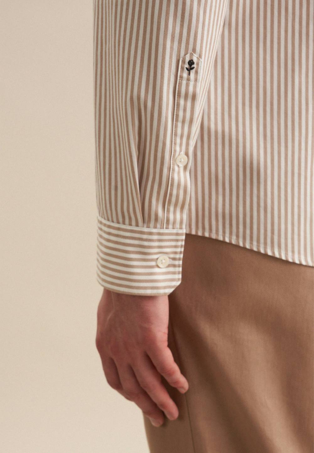 Studio Seidensticker Twill Casual Hemd in Slim mit Button-Down-Kragen VIP-Rabatte