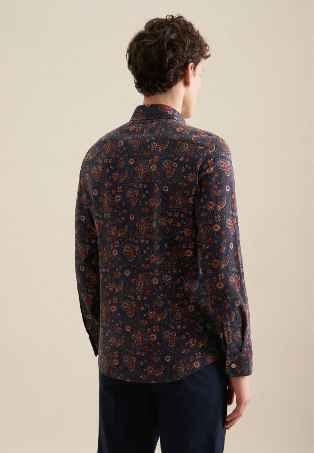 Studio Seidensticker Flanell Casual Hemd in Slim mit Kentkragen Kostenlose Rückgabe