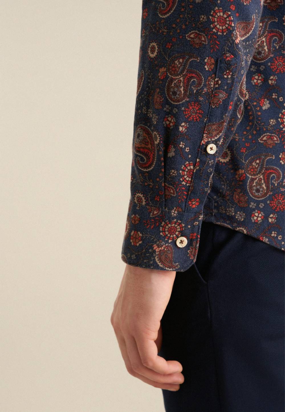 Studio Seidensticker Flanell Casual Hemd in Slim mit Kentkragen Kostenlose Rückgabe
