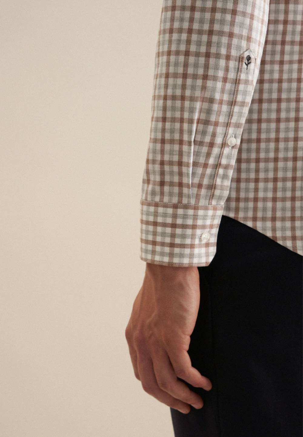 Studio Seidensticker Flanell Flanellhemd in Regular mit Button-Down-Kragen Neueste Stile