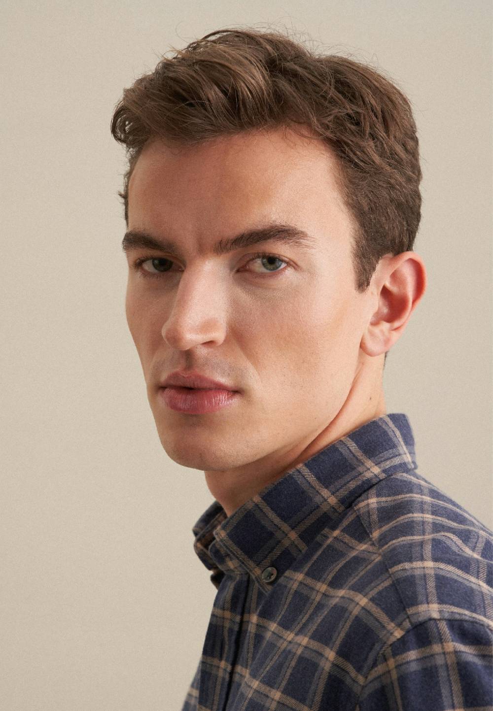Studio Seidensticker Flanell Casual Hemd in Regular mit Button-Down-Kragen Kostenloser Versand international