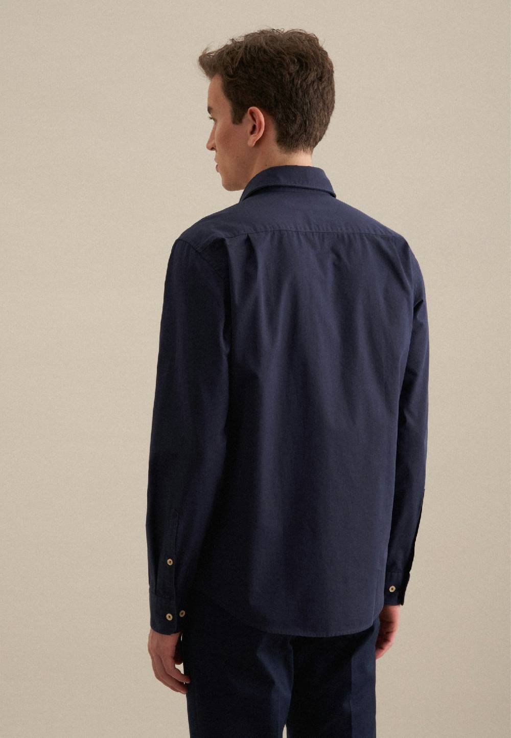 Studio Seidensticker Twill Casual Hemd in Regular mit Kentkragen Begrenzt auf 3 Tage