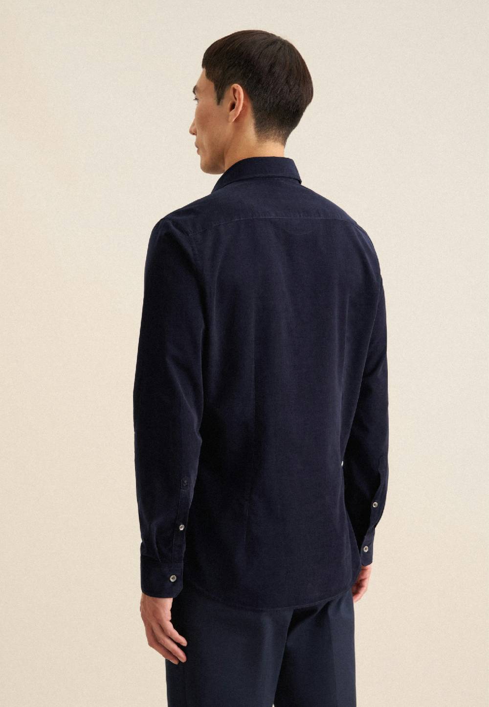 Studio Seidensticker Cord Casual Hemd in Slim mit Kentkragen zollfrei