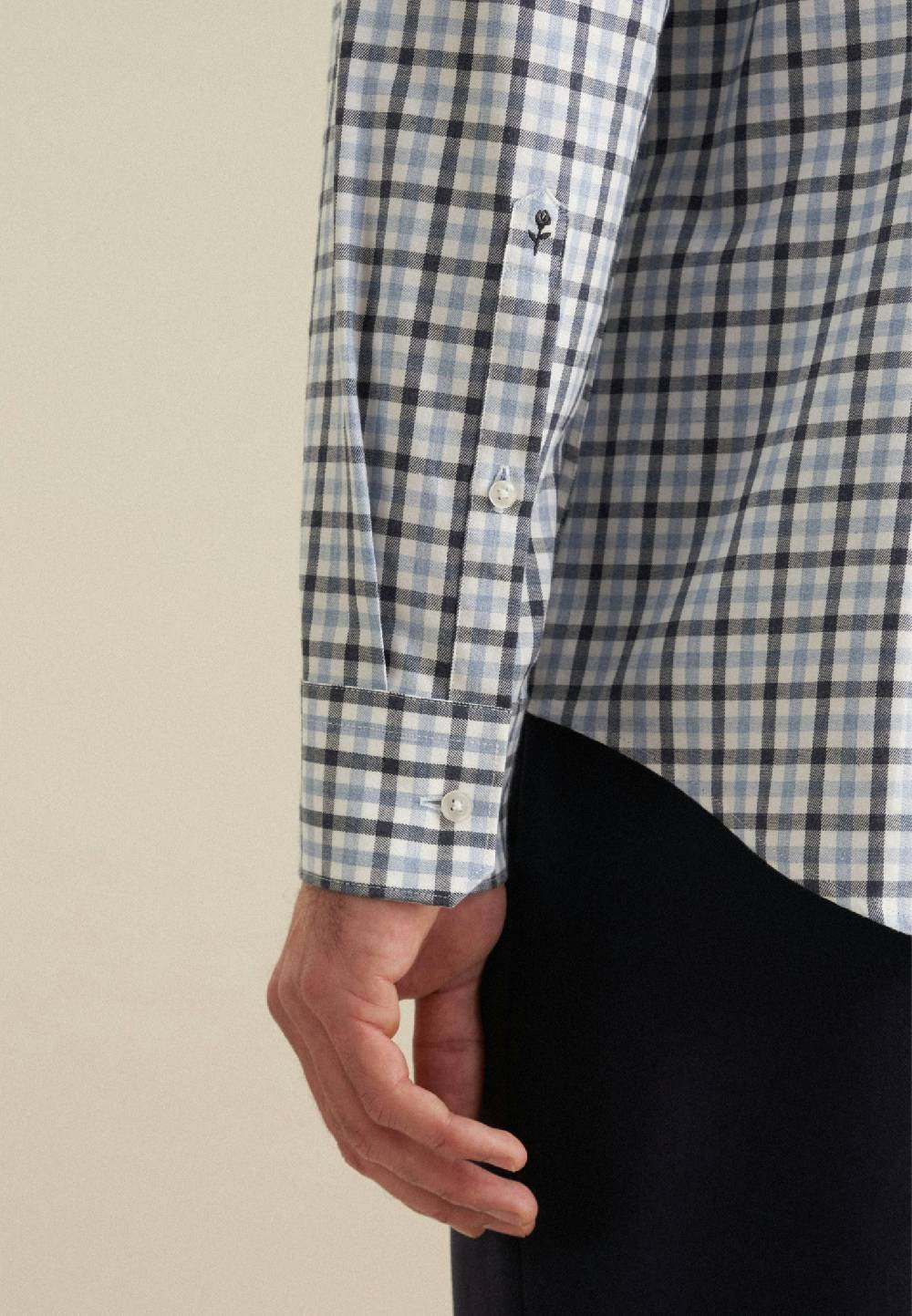 Studio Seidensticker Flanell Flanellhemd in Shaped mit Button-Down-Kragen Osterangebot