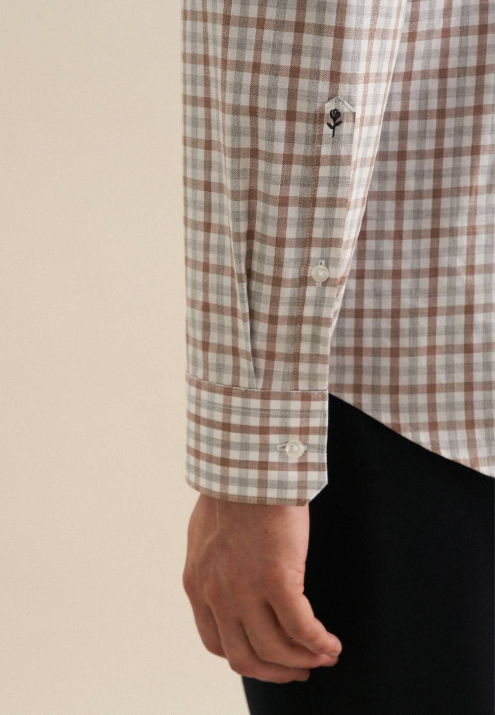 Studio Seidensticker Flanell Flanellhemd in Shaped mit Button-Down-Kragen Muttertagsangebot
